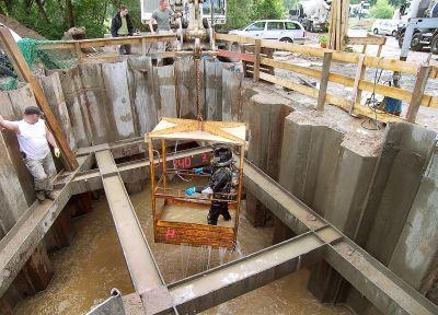 Eine zweite Wasserfrderleitung wurde nach Hockenheim verlegt