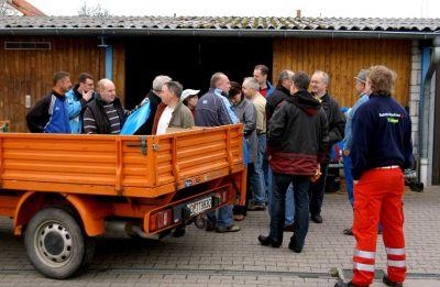 Treffpunkt war im Bauhof